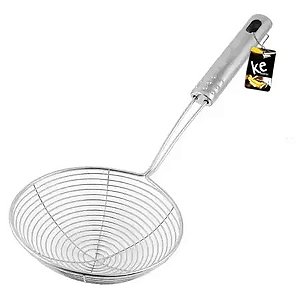Escumadeira Inox para Fritura  19 cm - Ke home
