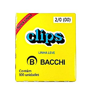 Clips Galvanizado 2/0 c/ 100 un. - Bacchi