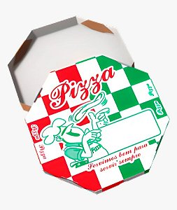 Caixa para Pizza Octogonal com 25 un. - Mercantil