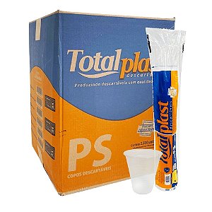 Copo Descartável  PS 300ml caixa c/ 20x100 - Totalplast