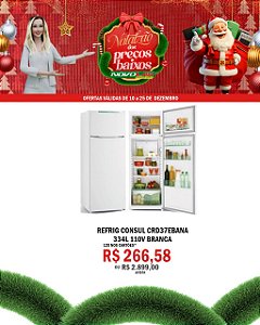 REFRIG CONSUL CRD37EBANA 334L 110V BRANCA