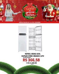 REFRIG. MIDEA 425L DUPLEX F.FREE BRANCO 127V