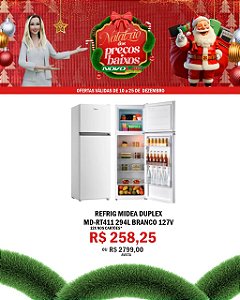 REFRIG MIDEA DUPLEX MD-RT411 294L BRANCO 127V