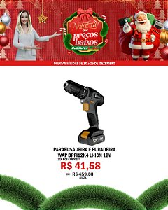 PARAFUSADEIRA E FURADEIRA WAP BPFI12K4 LI-ION 12V
