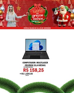 COMPUTADOR- MULTILASER CELERON 15,6 UB2661