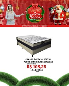 CAMA UNIBOX CASAL 138X54 PORTAL ATINS MOLAS ENSACADAS
