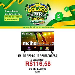 TV LED 32P LG HD 32LR600BPSA
