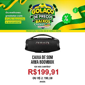 CAIXA DE SOM AIWA BOOMBOX PRETA
