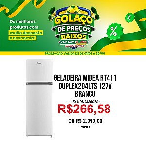 GELADEIRA MIDEA RT411 DUPLEX 294L BRANCA