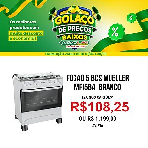 FOGAO 5 BCS MUELLER MFI5BA BRANCO