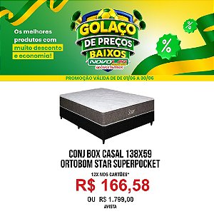 CONJ BOX CASAL 138X59 ORTOBOM STAR SUPERPOCKET