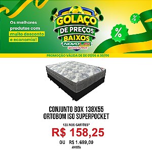 CONJUNTO BOX 138X55 ORTOBOM ISO SUPERPOCKET