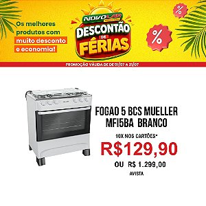 FOGAO 5 BCS MUELLER MFI5BA BRANCO