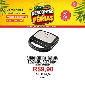 SANDUICHEIRA ITATIAIA ESSENCIAL SDES1004 PRETA/INOX