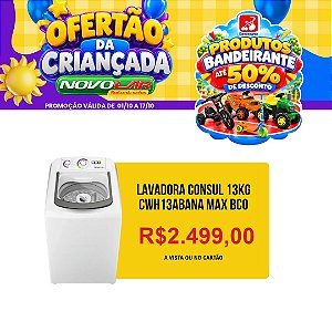 LAVADORA CONSUL 13KG CWH13ABANA MAX BCO
