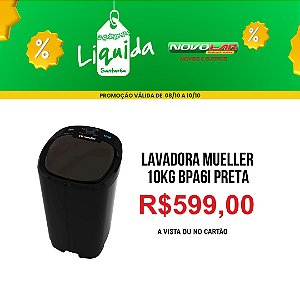 LAVADORA MUELLER 10KG BPA6I PRETA