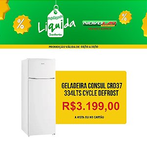 GELADEIRA CONSUL CRD37 334LTS CYCLE DEFROST