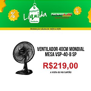 Ventilador de Mesa 40cm Mondial VSP-40-B Super Power