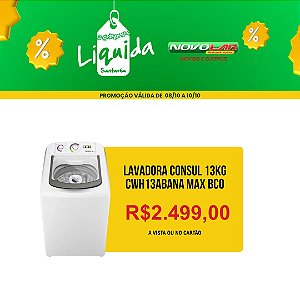 LAVADORA CONSUL 13KG CWH13ABANA MAX BCO