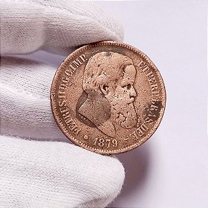 Moeda de 40 Réis de 1879 Bronze
