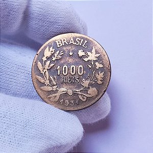 Moeda de 1000 Réis de 1931 Bronze Alumínio