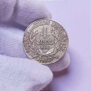 Moeda de Prata 2000 Réis de 1924 Mocinha