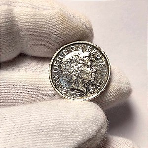 Moeda do Escudo Britânico Five Pence de 2014