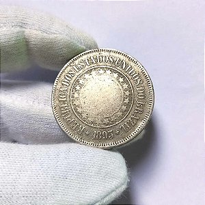 Moeda de 200 Réis de 1893 Cuproníquel