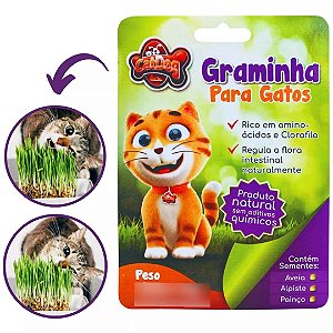 graminha para gatos digestão bola de pelo 50 gr
