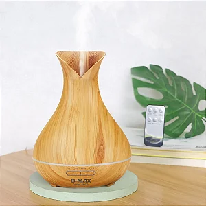 Difusor Ultrassonico Aromaterapia 400ml Cor Marrom-claro