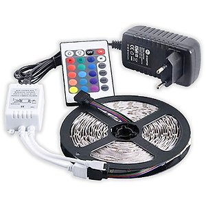 Fita de Led 5050 Rolo de 5 Metros RGB 7,8W/m 12V IP20