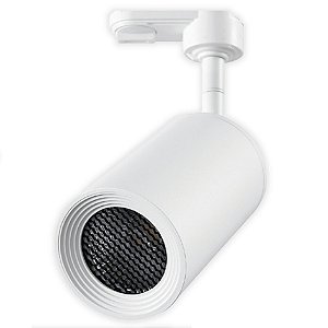 Spot Para Trilho Par20 Branco com Grade Anti-ofuscante