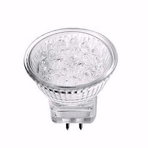 Kit 3 Lâmpadas LED Mini Dicroica MR11 1W 15 LEDS 4000K 12V Bipino