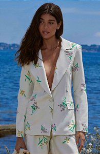 Blazer bordado flores