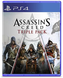 Assassin's Creed Triple Pack: Black Flag, Unity, Syndicate Para PS4 - Mídia Digital