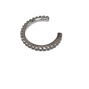 Piercing Fake Zircônias Cravejadas Prata 925