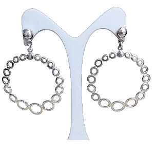 Brinco Círculos de Prata 925
