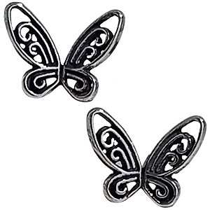 Brinco Borboleta Borboletinha de Prata 925 p