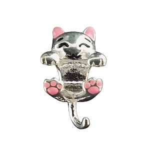 Berloque Gato Gatinho de Prata 925