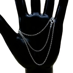 Corrente de Prata 925 Modelo Elo Português com 60 cm