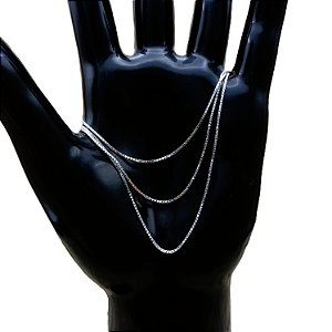 Corrente de Prata 925 Modelo Veneziana 60 cm