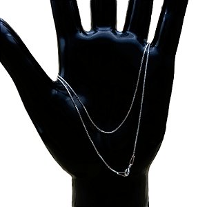 Corrente de Prata 925 Veneziana 45 cm