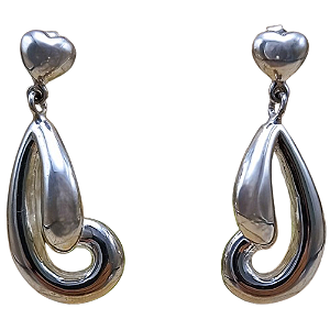 Par de Brincos de Prata 925 em Eletroformação