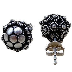 Brinco Bola Pikun de Prata 925