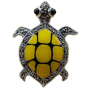 Anel de Prata 925 Tartaruga - Tartaruguinha Zoiuda