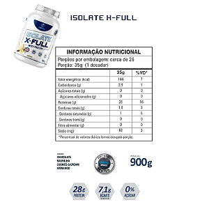 Isolate X-FULL 900g BAUNILHA - OneFull®