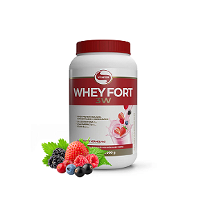 Whey Fort 900g 3W FRUTAS VERMELHAS - Vitafor