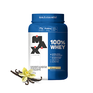 100% Whey POTE 900g BAUNILHA - Max Titanium