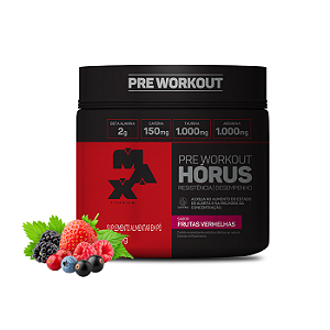 Pré Treino HÓRUS 300g - FRUTAS VERMELHAS  - Max Titanium