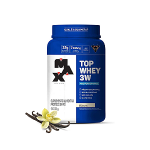 Top Whey 3w + Performance 900g - BAUNILHA - Max Titanium